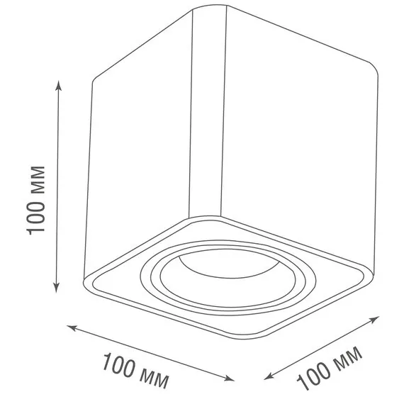 Donolux DL18611Q1W Накладной светильник под сменную лампу, изображение 4
