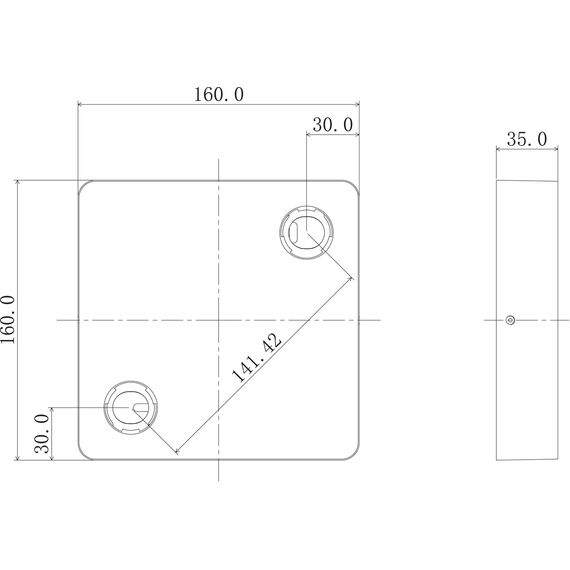 Donolux DL18629/SQ2 Kit W Dim Накладное основание для 2-х светодиодных светильников серии DL18629, изображение 2