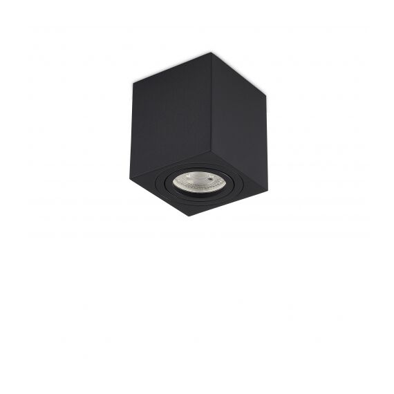 Donolux DL18613SQ1B Накладной светодиодный светильник, GU10, L80xW80хH90мм, IP20, черный, без лампы