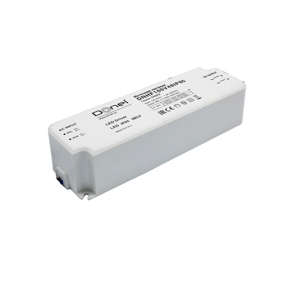 Donolux DNHF100V48IP65 Блок питания,100Вт,DC48В, 2,1A,IP67, пластиковый корпус, L171*53*37мм, серия DN8HF, изображение 2