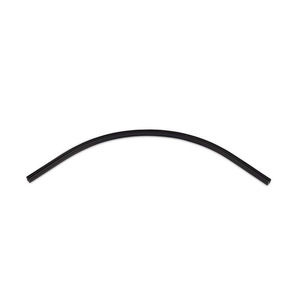 Donolux R corner 600 CB Круглый угол-соединитель для накладного шинопровода Slim Line Mini, R600*L400*H15 мм, черный, изображение 3