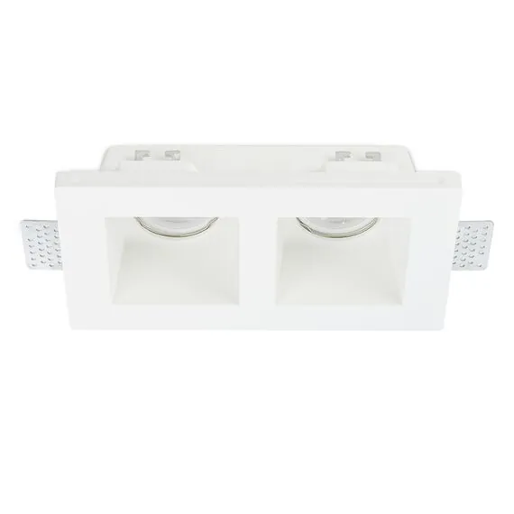 Donolux DL270SQ2W Светильник встраиваемый гипсовый, белый, 2xGU10, изображение 3