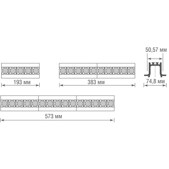 Donolux DL18519M141A10.38.193CH 150 Donolux Led Eye Unite + светильник встраиваемый, 10W, 193х74,8мм, H39,8мм, 900Lm, 38°, 3000К, Ra80, IP20,, изображение 3