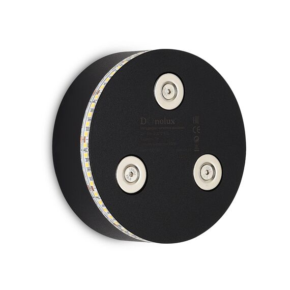 Donolux Base DL20781N7B Светодиодное магнитное основание, 7Вт, 200Лм, 4000К, недиммируемый, D99,5*W34мм, черный, изображение 6