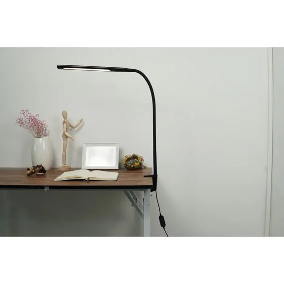 Donolux T111043TW1B Настольная лампа, 15Вт, L410ммxW42мм, 1100Лм, 180°, 3000-6000K, IP20, Ra>90, черный, изображение 3