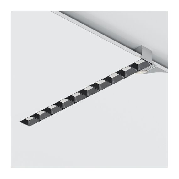 Donolux DL18519M141A20.30.383GB 151 Donolux Led светильник встраиваемый, 20W, 383х74,8мм, H39,8мм, 1800Lm, 30х75°, 3000К, Ra80, IP20, UGR16, к