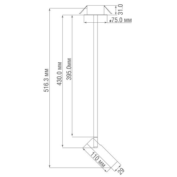 Donolux S111018WW3BBr Подвес, 3Вт, изображение 6