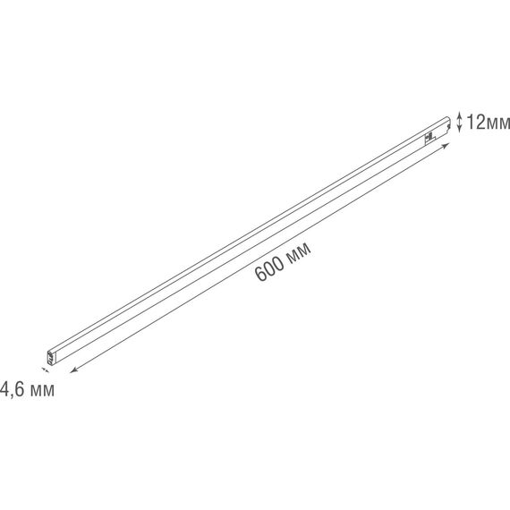 Donolux DL20736NW10B Светильник для Slim Line Mini, Line, 10Вт, 4000К, черный, изображение 5
