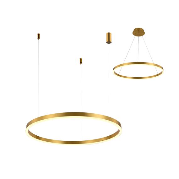 Kink Light 08213,36A(3000K) Подвес Тор латунь d60 h150 Led 36W (3000K) 2 типа крепления