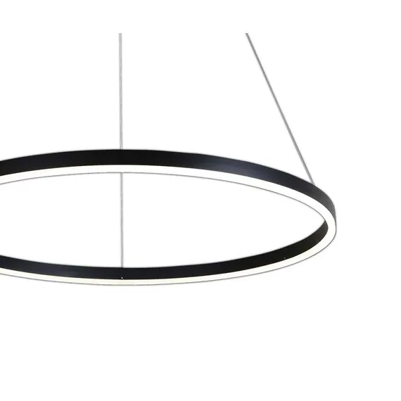 Kink Light 08214,19A(3000K) Подвес Тор черный d80 h150 Led 50W (3000K) 2 типа крепления, изображение 3