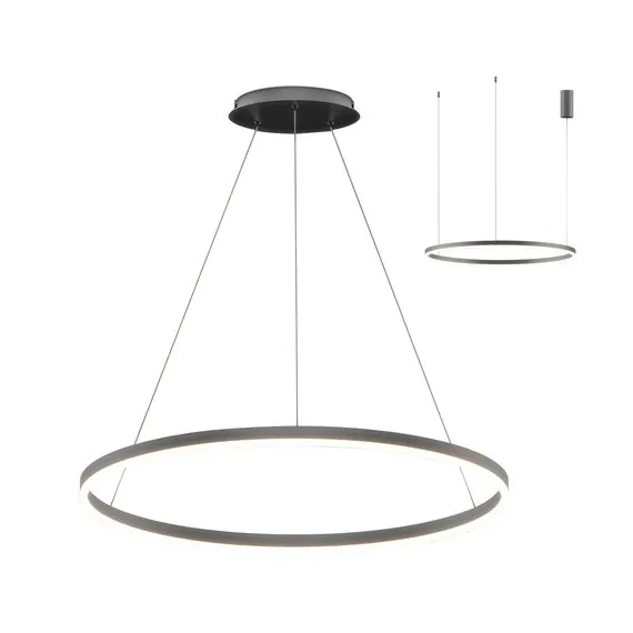 Kink Light 08213,12A(4000K) Подвес Тор матовый никель d60 h150 Led 33W (4000K) 2 типа крепления