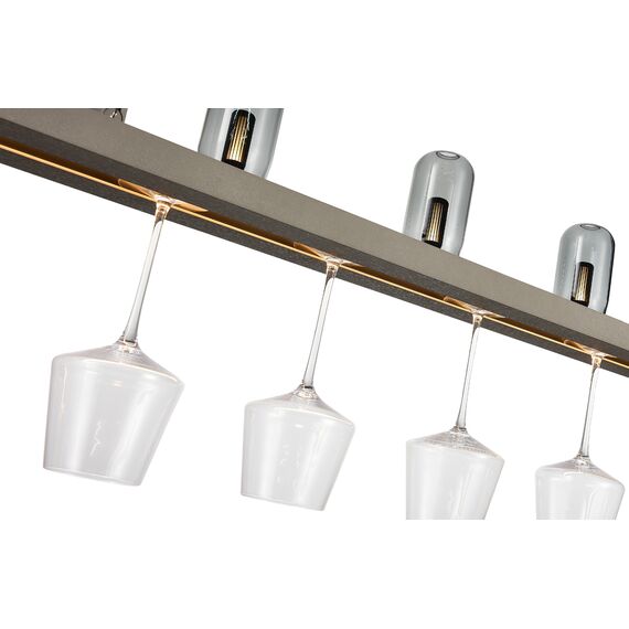 Donolux DL20711WW20W5 Grey Подвес, 20Вт (LED 5x0,5Вт+светодиодная лента 17,5Вт), серый, изображение 4