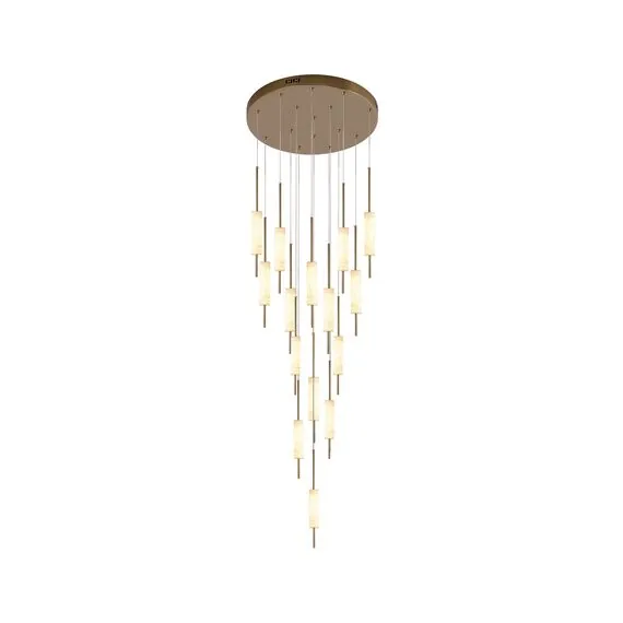 Kink Light 07527-15A,36 Подвес Элиас латунь d50 h500 Led 180W (3000K)