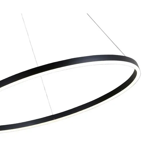 Kink Light 08228,19A(4000K) Подвес Тор черный d100 h150 Led 56W (4000K) 2 типа крепления, диммируемый, с пультом ДУ, изображение 3