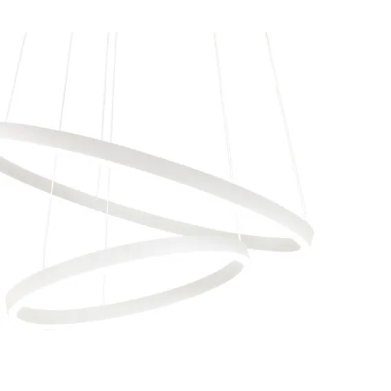 Kink Light 08219,01A(4000K) Подвес диммируемый Тор белый d60+40 h150 Led 60W (4000K) с пультом ДУ, изображение 3