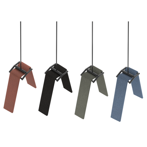 Donolux Suspension Clip Sling Подвесной комплект для токопроводящего ремня Sling System, H1200 мм, черный, изображение 3