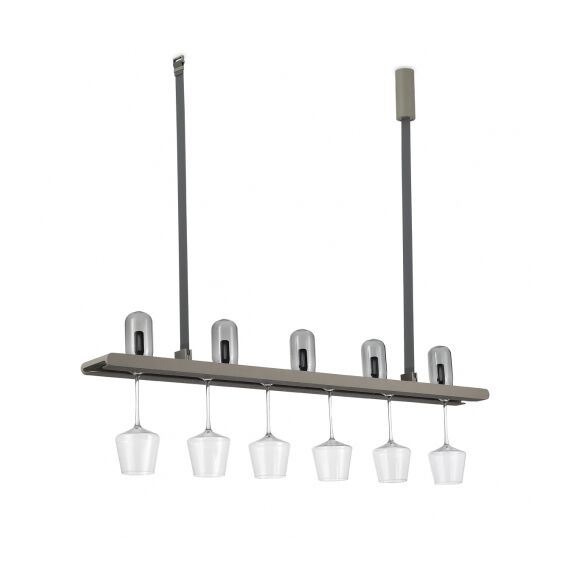 Donolux DL20711WW20W5 Grey Подвес, 20Вт (LED 5x0,5Вт+светодиодная лента 17,5Вт), серый