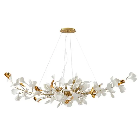 Kink Light 07868-10A,36 Люстра Сири латунь w150*55 h200 G9 10*5W  (Led лампы в комплекте)