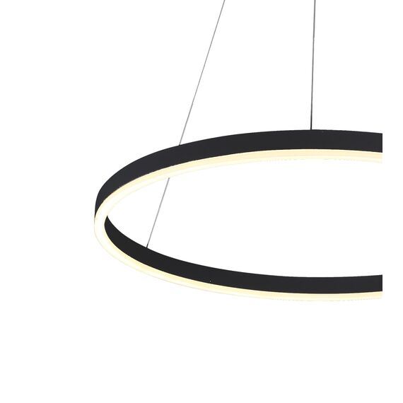 Kink Light 08212,19A(3000K) Подвесной светильник ТОР черный d40 h150 Led 24W (3000K) 2 типа крепления, изображение 2