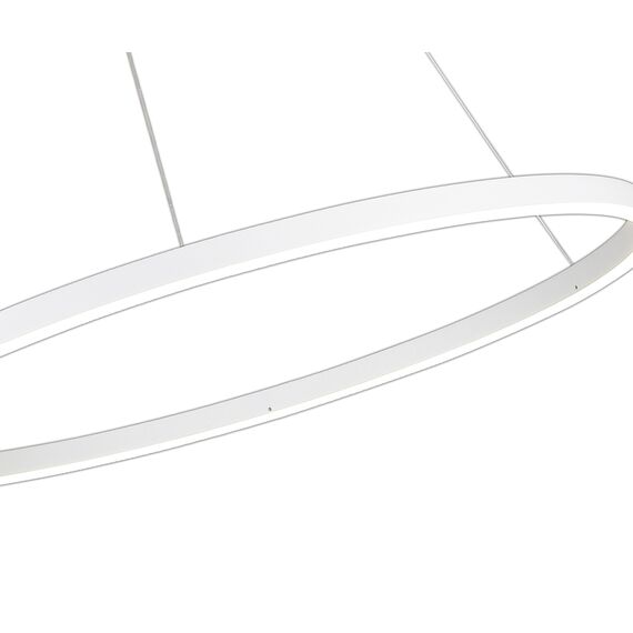 Kink Light 08228,01A(4000K) Подвес Тор белый d100 h150 Led 56W (4000K) 2 вида крепления, диммируемый, с пультом ДУ, изображение 2