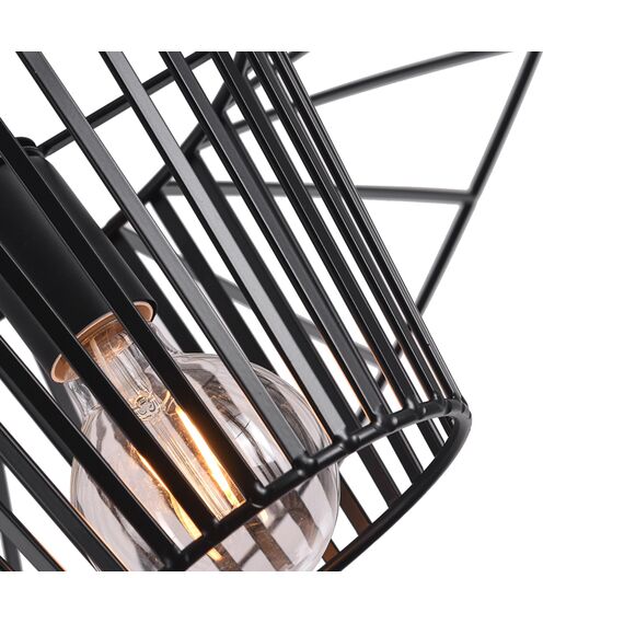 Kink Light 07696-80,19 Подвес Строу черный d80 h200 Е27 1*40W, изображение 3