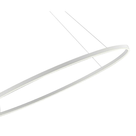 Kink Light 08218,01A(4000K) Подвес Тор белый d150 h150 Led 96W (4000K) диммируемый с пультом ДУ , 2 типа крепления, изображение 3