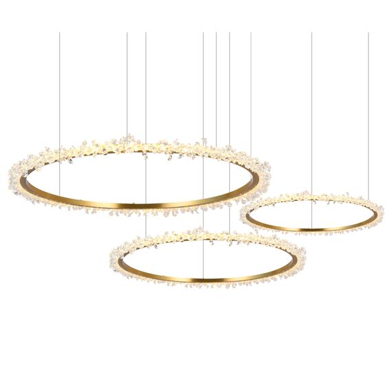 Kink Light 08454-40+60+80P,36 Подвес ЛаураЛюкс латунь d80+60+40 h150 Led 109W (3000K)