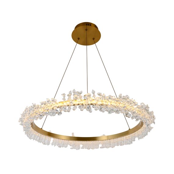 Kink Light 08244,36A Подвес Лаура латунь d80 h150 Led 40W (3000K)