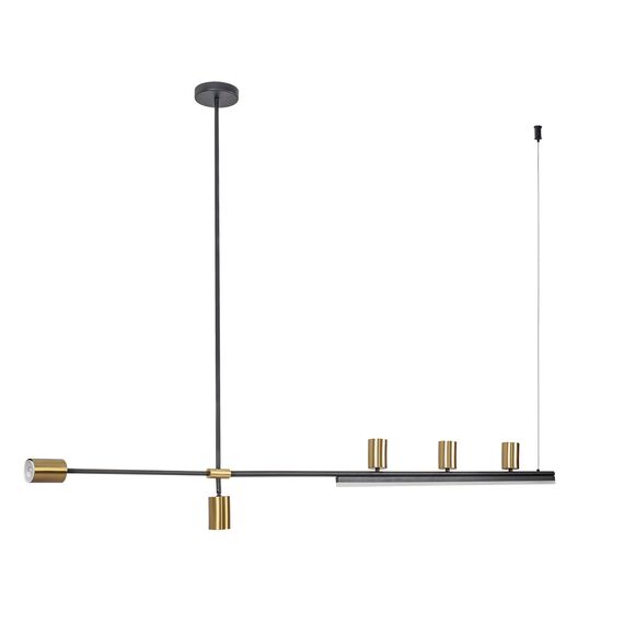 Kink Light 07618-180,36 Люстра Рия латунь L180 h116/86/46 GU10 5*5W+Led 18W (3000K) (лампы в комплекте)