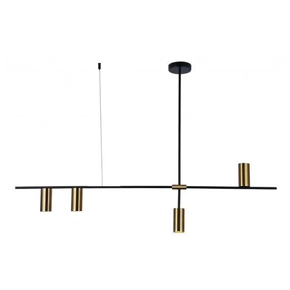 Kink Light 07621-4,20 Люстра Рия черный/бронза w126*6 h96/66/56 GU10 4*10W