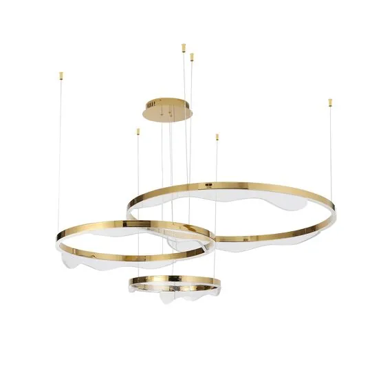 Kink Light 08263,36P Подвес Кастела диммируемый латунь w133.5*95(80+60+40)  h150 Led 100W (3000K)