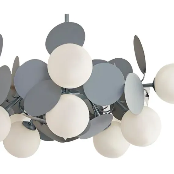 Kink Light 074160-10,16(16) Подвес Матиас серый d67 h50 G9 10*5W (Led лампы в комплекте, 4000K), изображение 3