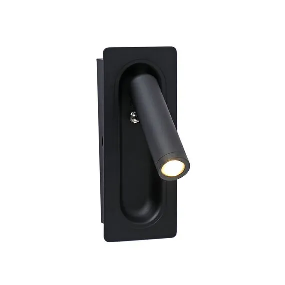 Kink Light 08071M,19 Бра встраиваемое Ризи черный w7*3 h17 Led 3W (3000K)