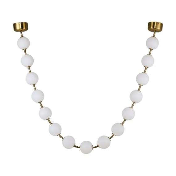 Kink Light 07627-15L,20 Подвес Мони бронза L226 d10 Led 90W (4000K) (белые матовые плафоны)