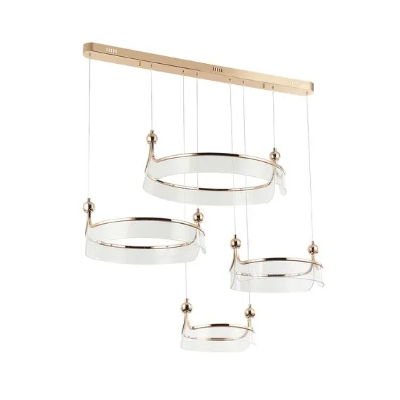 Kink Light 08045-80+60+50+40,37 Подвес Риваль французское золото d80+60+50+40 L126 h300 Led 169W (3000K)