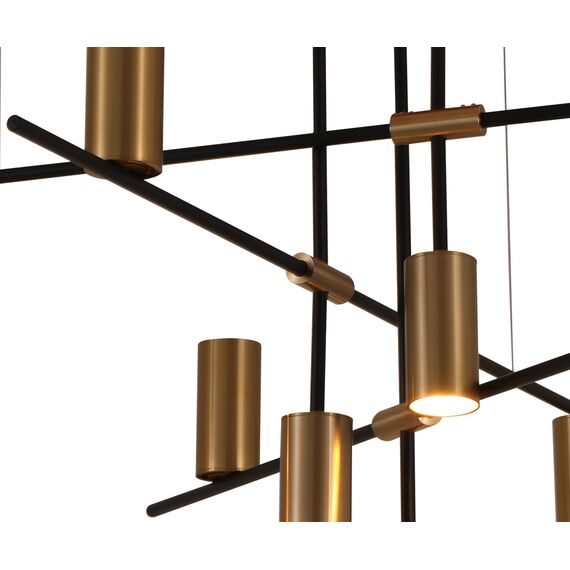 Kink Light 07621-12,20 Люстра Рия черный/бронза d138 h65 Gu10 12*10W, изображение 3