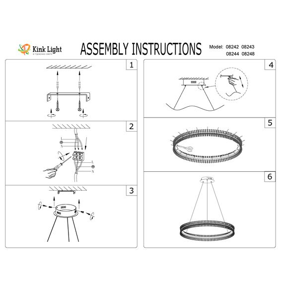 Kink Light 08243,12A Подвес Лаура матовый никель d60 h150 Led 36W (4000K), изображение 2