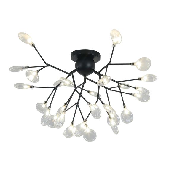 Kink Light 07521-27,19(21) Светильник Ветта черный (прозрачные плафоны) d70 h55 G4 27*2W (Led лампы в комплекте, 4000K)