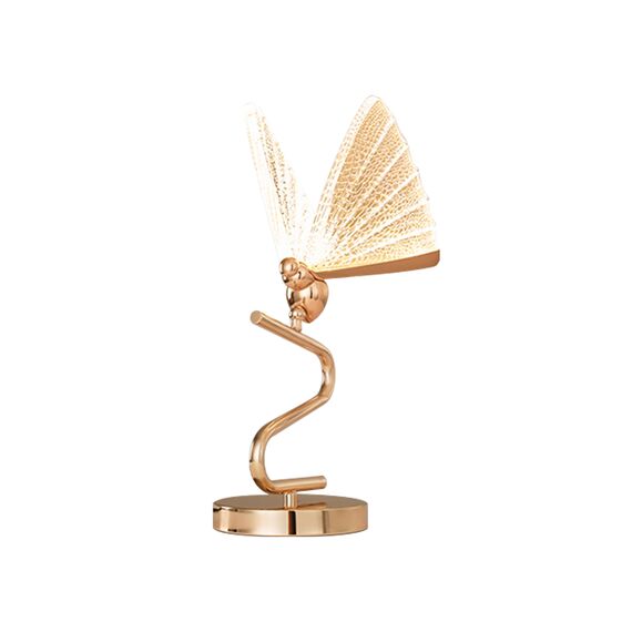 Kink Light 08444-T,33 Настольная лампа Баттерфляй золото d18 h41 Led 6W (3000K)