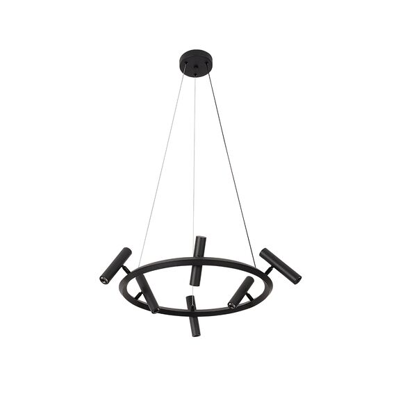 Kink Light 07613-6A,19 Люстра Верония черный d60 h120 Led 6*3W (3000K)