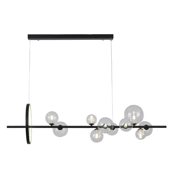 Kink Light 09408-10,19 Люстра Иона черный w120*28 h200 G9 50W+Led 17W (4000K) (Led лампы в комплекте 4000К)