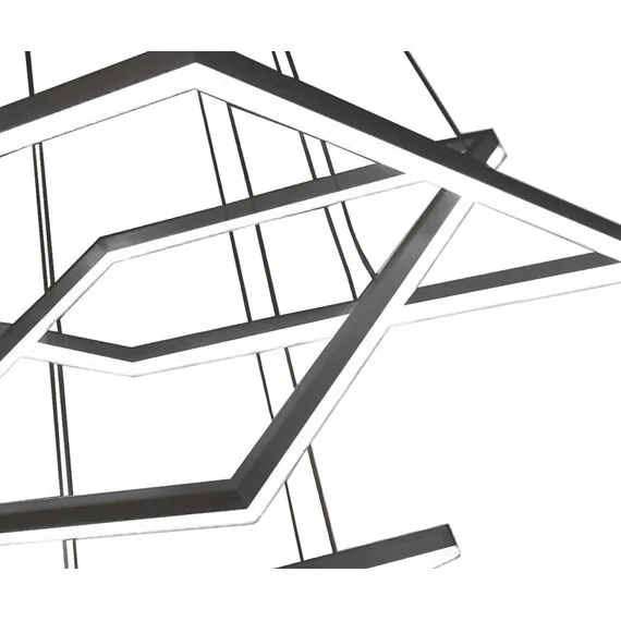 Kink Light 08201,19(4000K) Подвес Альтис черный w80+60+40 h200 Led 110W (4000K), изображение 3