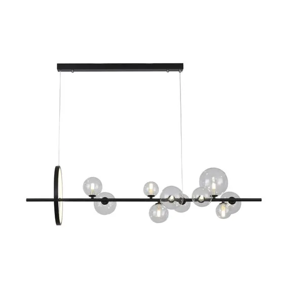 Kink Light 07608-10A,19 Люстра Иона черный w120*28 h200 G9 10*5W+ Led 17W (4000K) (Led) (лампами не комплектуется)