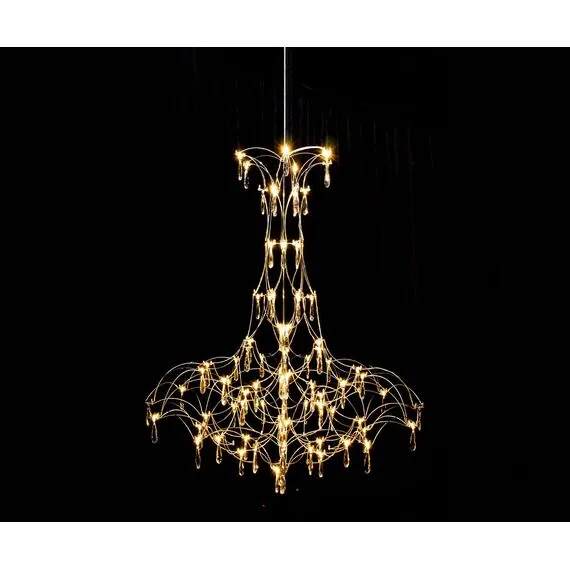 Kink Light 07890-L,02(21) Люстра димм. Галанта хром d110 h275 Led 90*0,5W (3000-6000K)