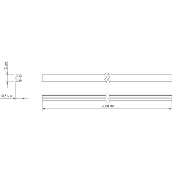 Donolux DL20224L2000 Black Bronze Основание для модульных светильников, L2000 мм, DC24V, темная бронза, изображение 4