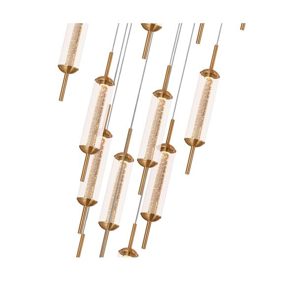 Kink Light 07522-15A,36 Подвес Данли латунь d50 h500 Led 45w (3000K), изображение 2