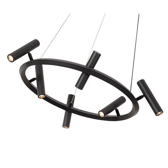 Kink Light 07613-6A,19 Люстра Верония черный d60 h120 Led 6*3W (3000K), изображение 2