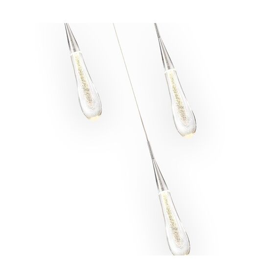 Kink Light 07861-3AS,02 Подвес Гутта хром w50*7 h200 Led 9W (4000k), изображение 3