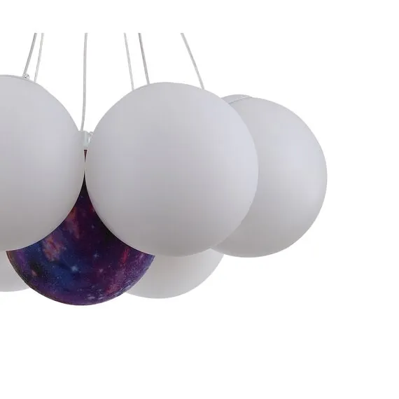 Kink Light 08475-7,20 Подвес Алди бронза d45 h130 E27 7*5W (в комплекте 7 белых и 1 цветной плафон), изображение 3