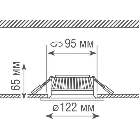 Donolux DL18891NW9W Светильник встраиваемый, 9W, 800Lm,4000К, изображение 4